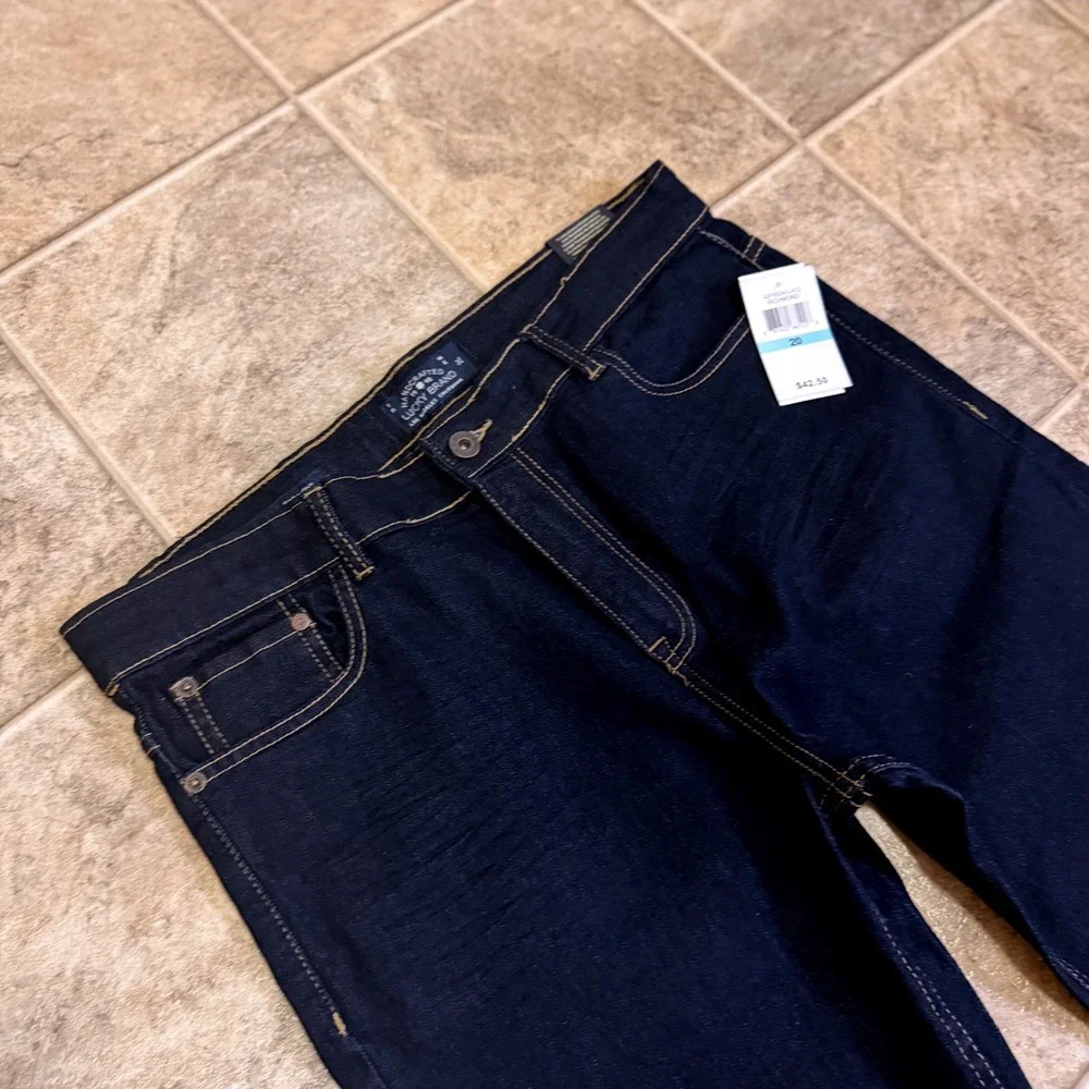 Lucky Brand Kids Classic Straight‎ Jeans Richmond Dark Wash Indigo Size 20